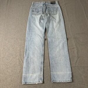 Women's  Vintage Levi's Silver Tab Denim jeans distressed sz 28 relaxed guys fit
